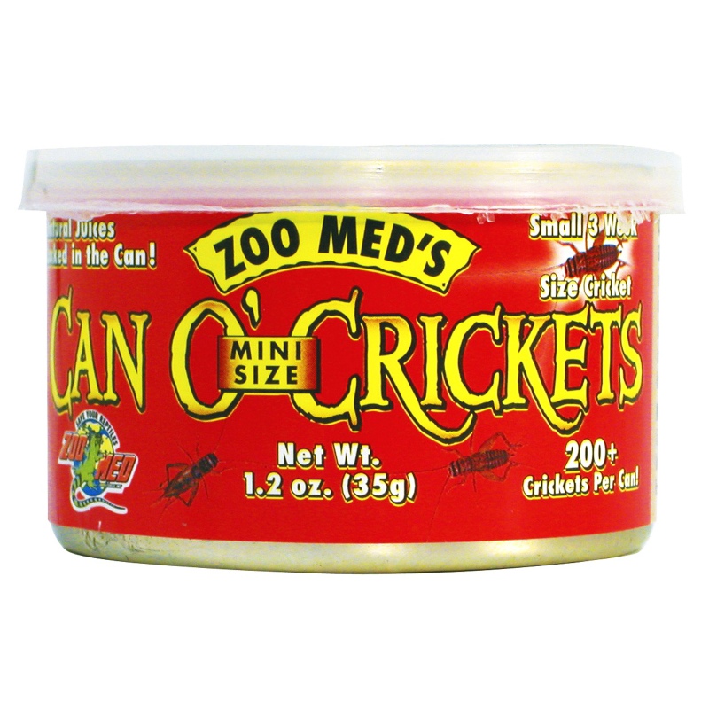 Zoomed Can O' Crickets Small - canned food with small crickets